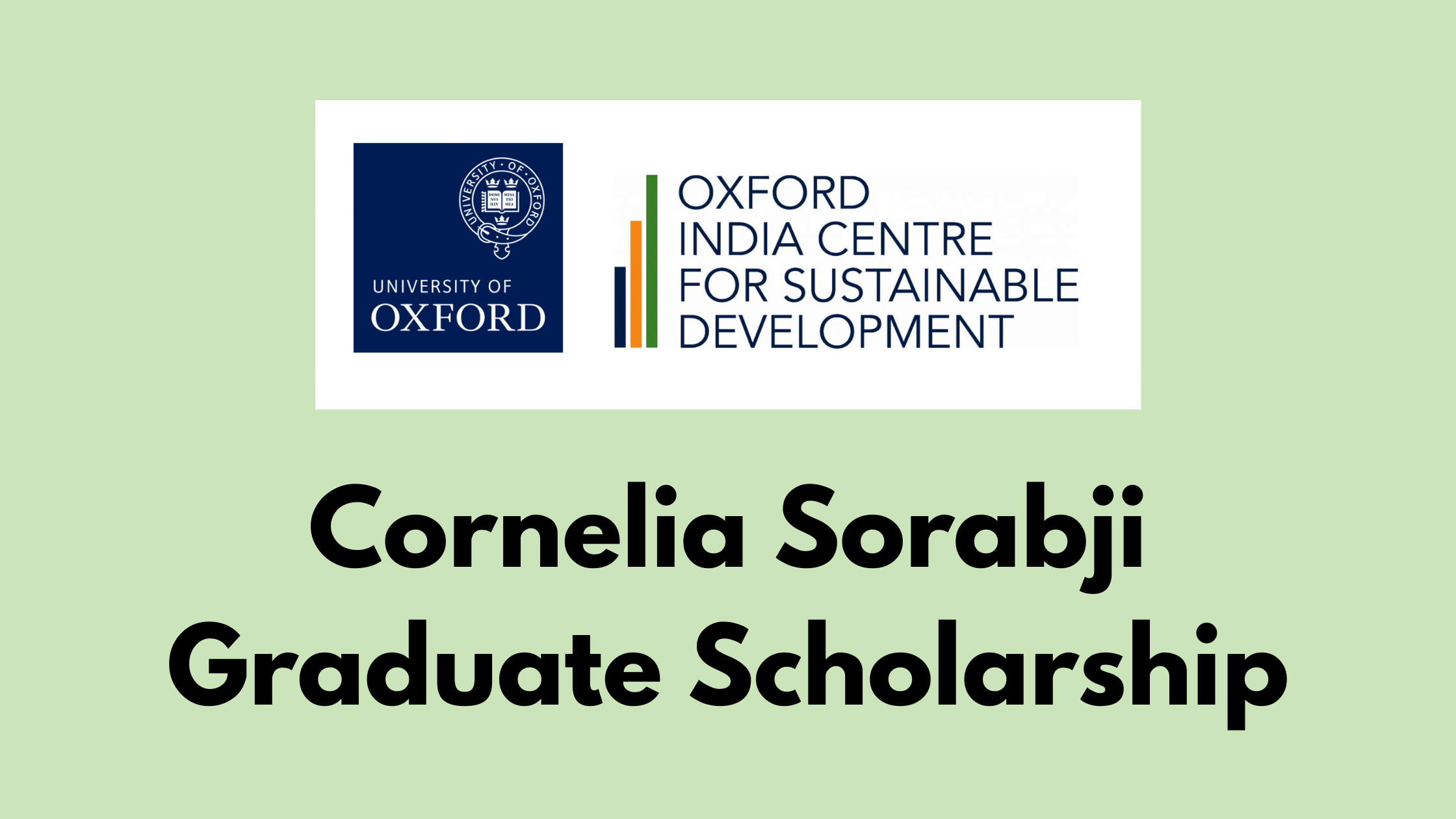 Cornelia Sorabji Graduate Scholarship