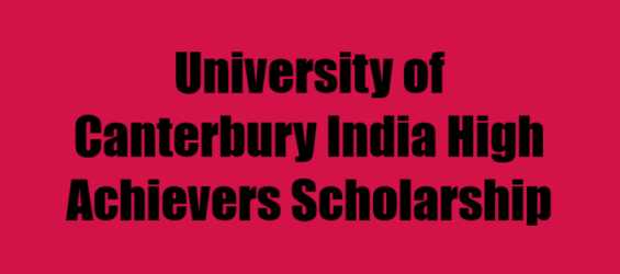 University of Canterbury India High Achievers Scholarship